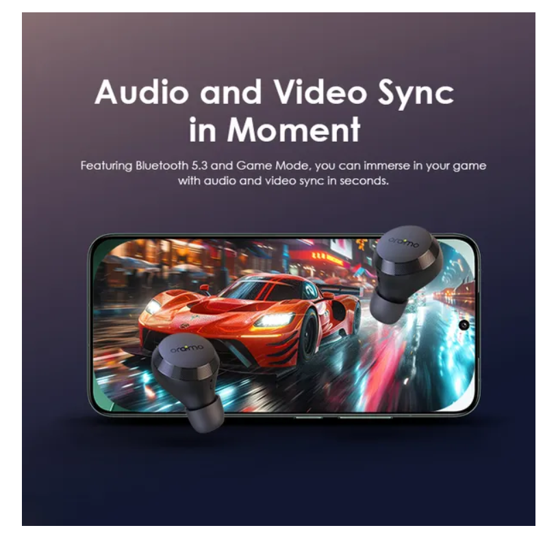 oraimo AirBuds 4 ENC True Wireless Earbuds with  38-Hr Long Playtime