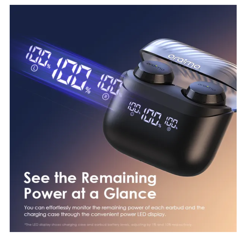 oraimo AirBuds 4 ENC True Wireless Earbuds with  38-Hr Long Playtime