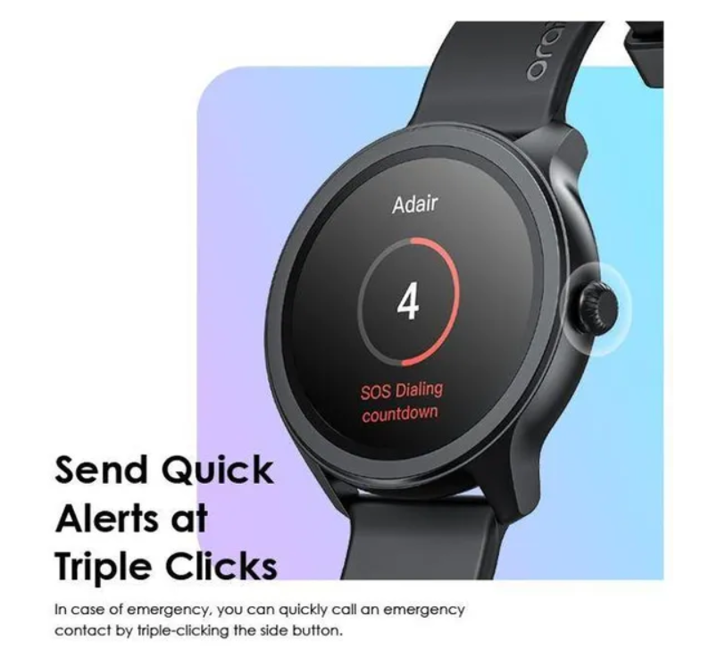 oraimo Watch 2R 1.39" TFT IP68 Smart Watch Bluetooth Call, 7 Days Battery Life, 24-hour Health Monitoring &120 Sport Modes