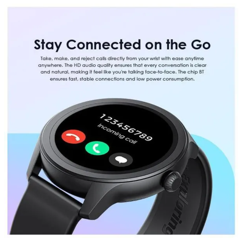 oraimo Watch 2R 1.39" TFT IP68 Smart Watch Bluetooth Call, 7 Days Battery Life, 24-hour Health Monitoring &120 Sport Modes
