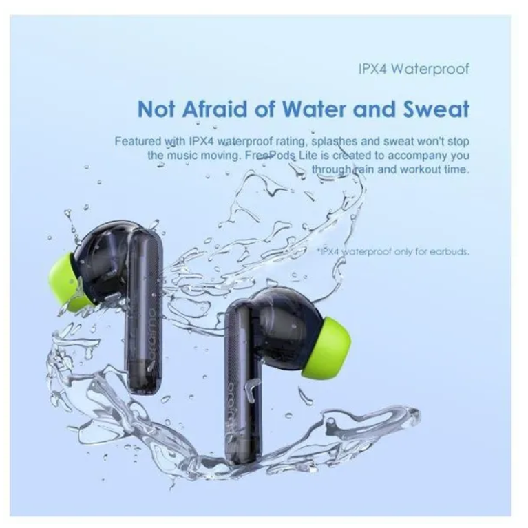 oraimo FreePods Lite ENC True Wireless sports Earbuds with  40-Hr-Long Playtime & HD Voice in Calls & IPX4 waterproof, Bluetooth earphones