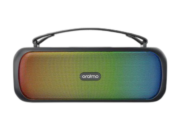 oraimo Boom Bass 30W Wireless Speaker  With 7-Hr Playtime (Lights off),
Dynamic Party Light Effects, Massive Bass & IPX5 Waterproof Bluetooth Speaker