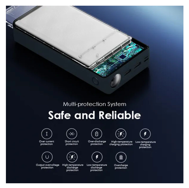 oraimo PowerBox 300 Lite 30000mAh 15W Power Bank with 3A Fast Charging & an LED Torch