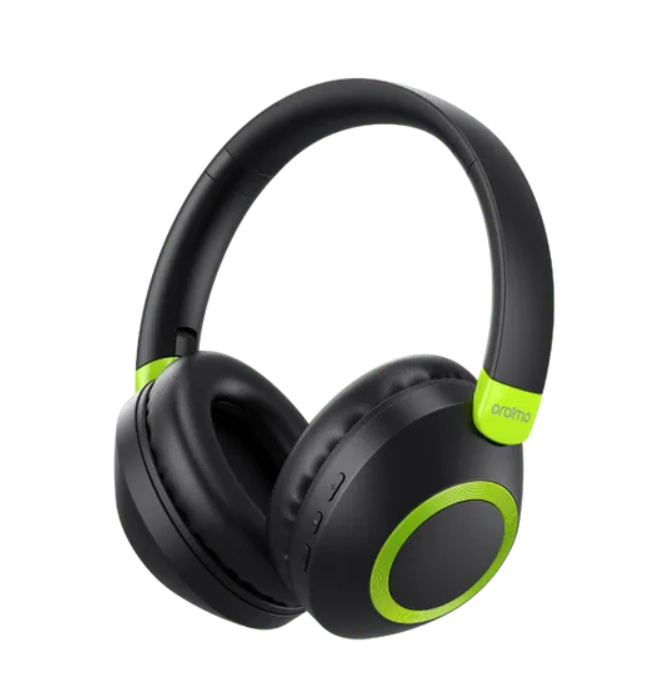 oraimo BoomPop 2 ENC Over-Ear Wireless Headphones  with a Powerful Bass,60-hr-Playtime,HD Voice in Calls & Dual-device Connectivity