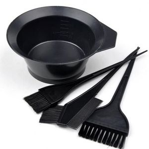 Fashion 4pc Hair Dye Kit/ Hair Color Brush Comb Mixing Bowl Set.4pc Hair Dye Set Colour: black Material: plastic Includes Bowl, Brushes and Comb