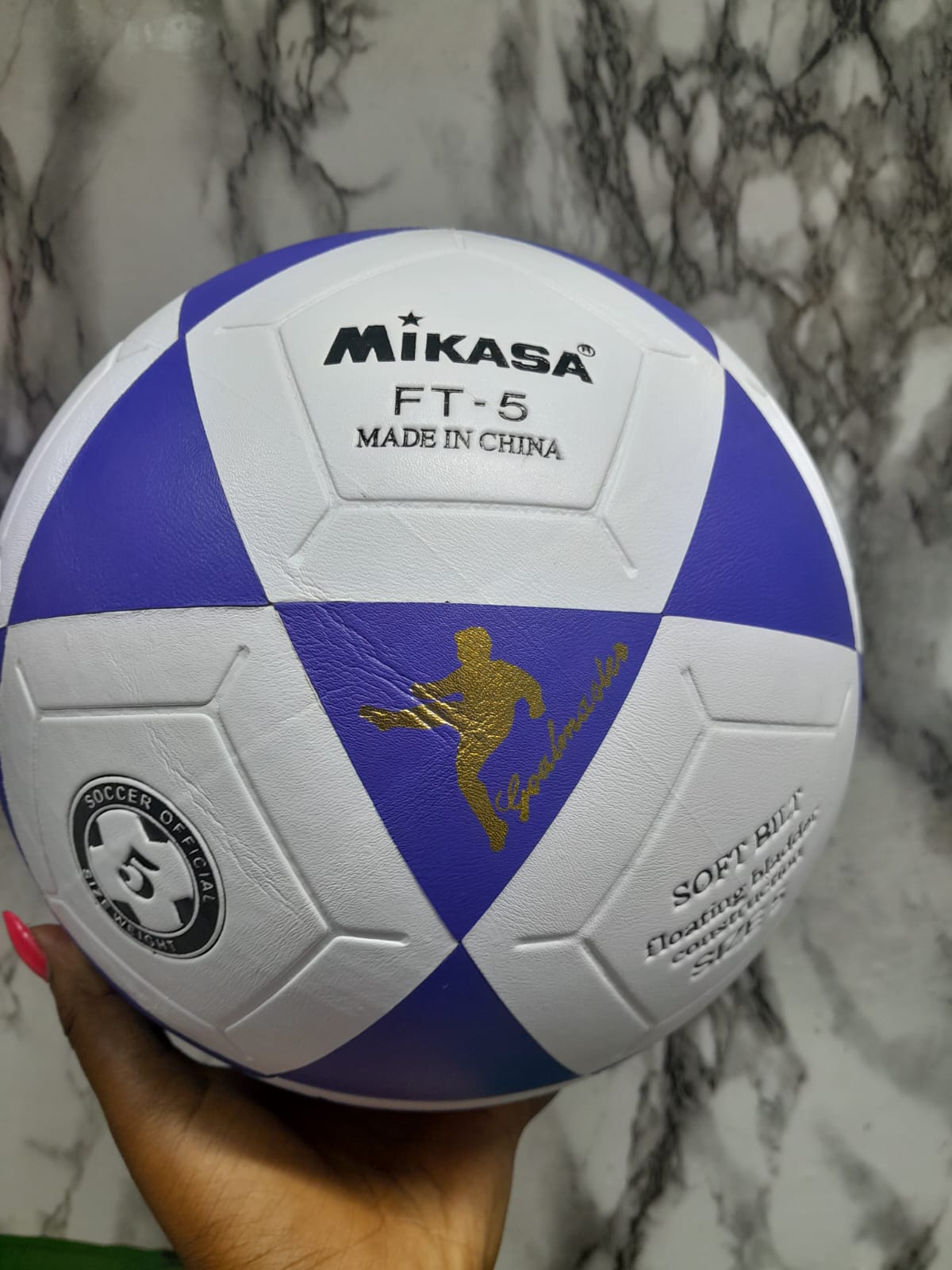 (SPECIAL OFFER) Mikasa Football Size 5 Soccer Ball Black & White