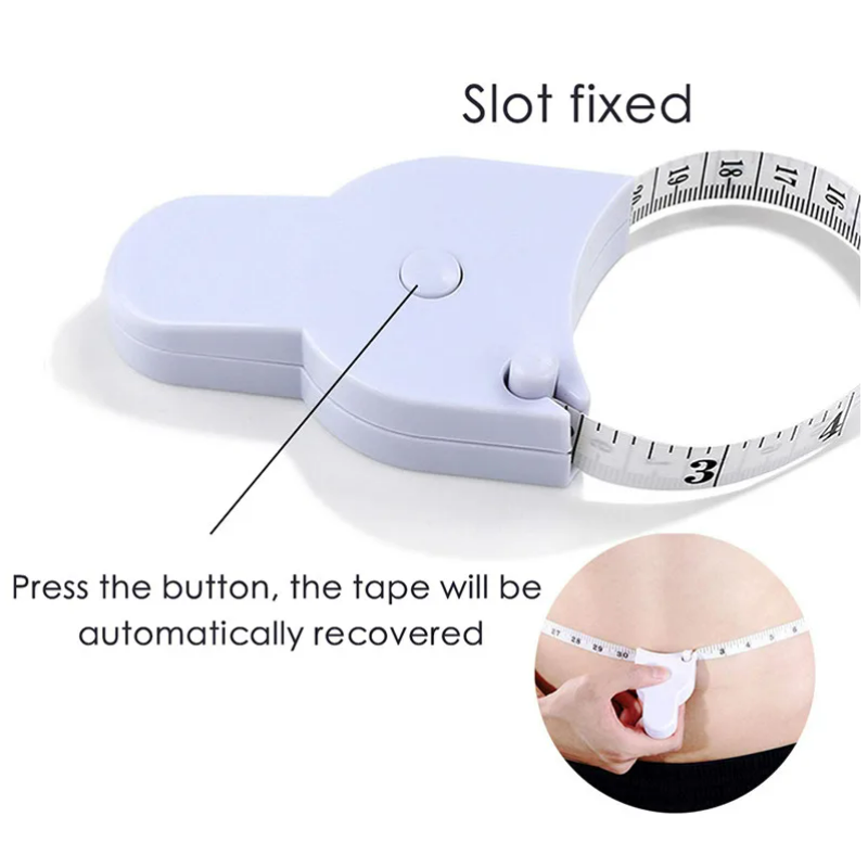 Self-tightening Body Measuring Tape Ruler 150cm/60 Inch Sewing Tailor Dressmaking Measure Ruler Meter Film for Waist Chest Legs