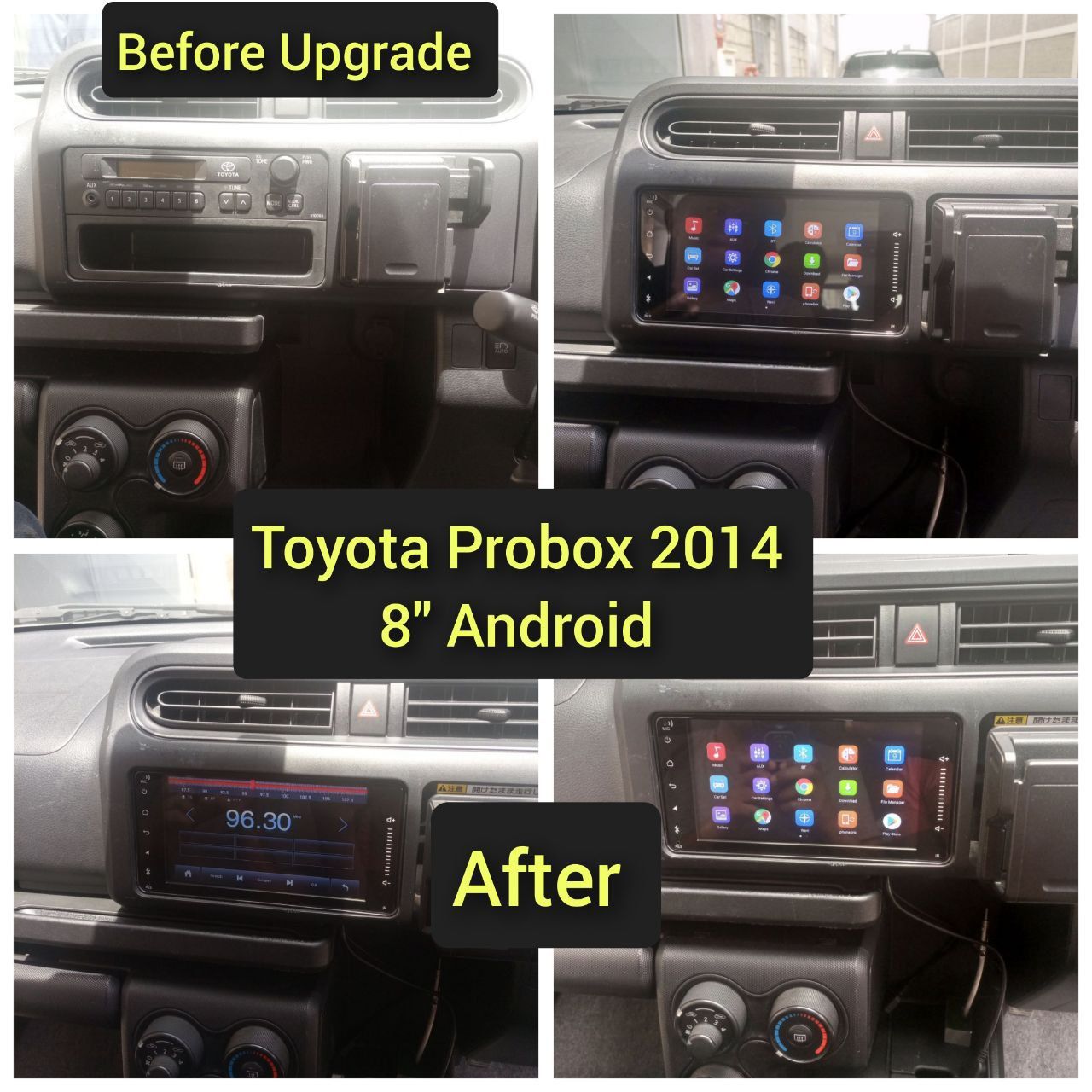 2014 Toyota Probox 8" Android Radio 2+32GB Android auto