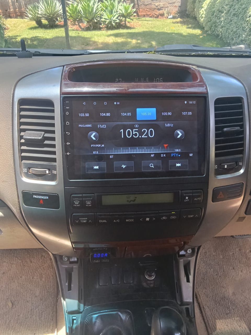 Prado J120 fitted with 9" Android Radio system 2+32GB with Carplay & Android auto