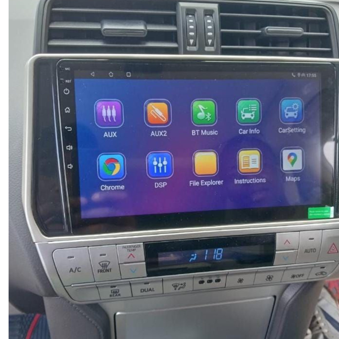 Toyota Land cruiser TX-G 2018 fitted with 10 inch Android Radio Screen