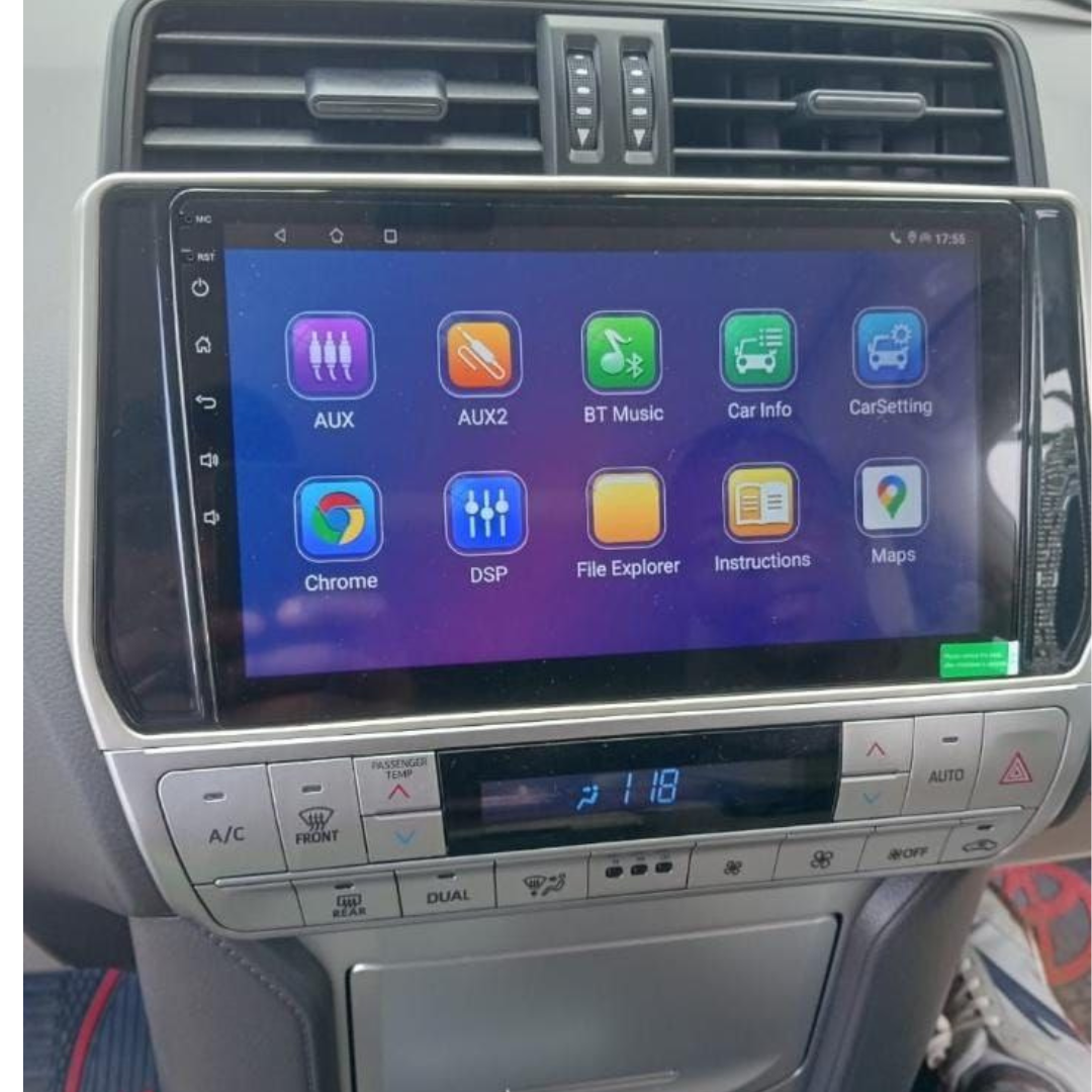 Toyota Land cruiser TX-G 2018 fitted with 10 inch Android Radio Screen