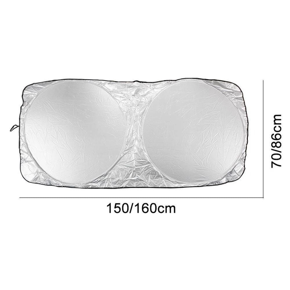 Silver Coated Reflective Car Windscreen Sunshade Cover Universal