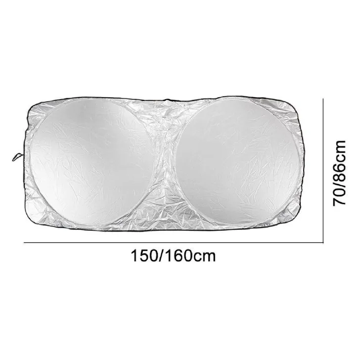 Silver Coated Reflective Car Windscreen Sunshade Cover Universal