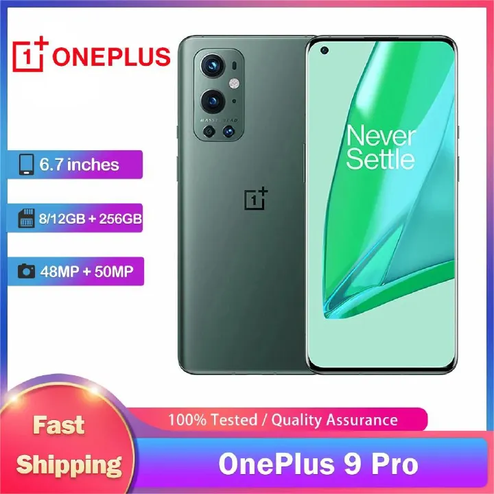 Refurbished Phones OPPO OnePlus 9 Pro 5G Mobile Phones NO-NFC Dual SIM 6.7'' 8GB/12GB RAM 256GB ROM 48MP+50MP+8MP Android Octa-Core SmartPhone