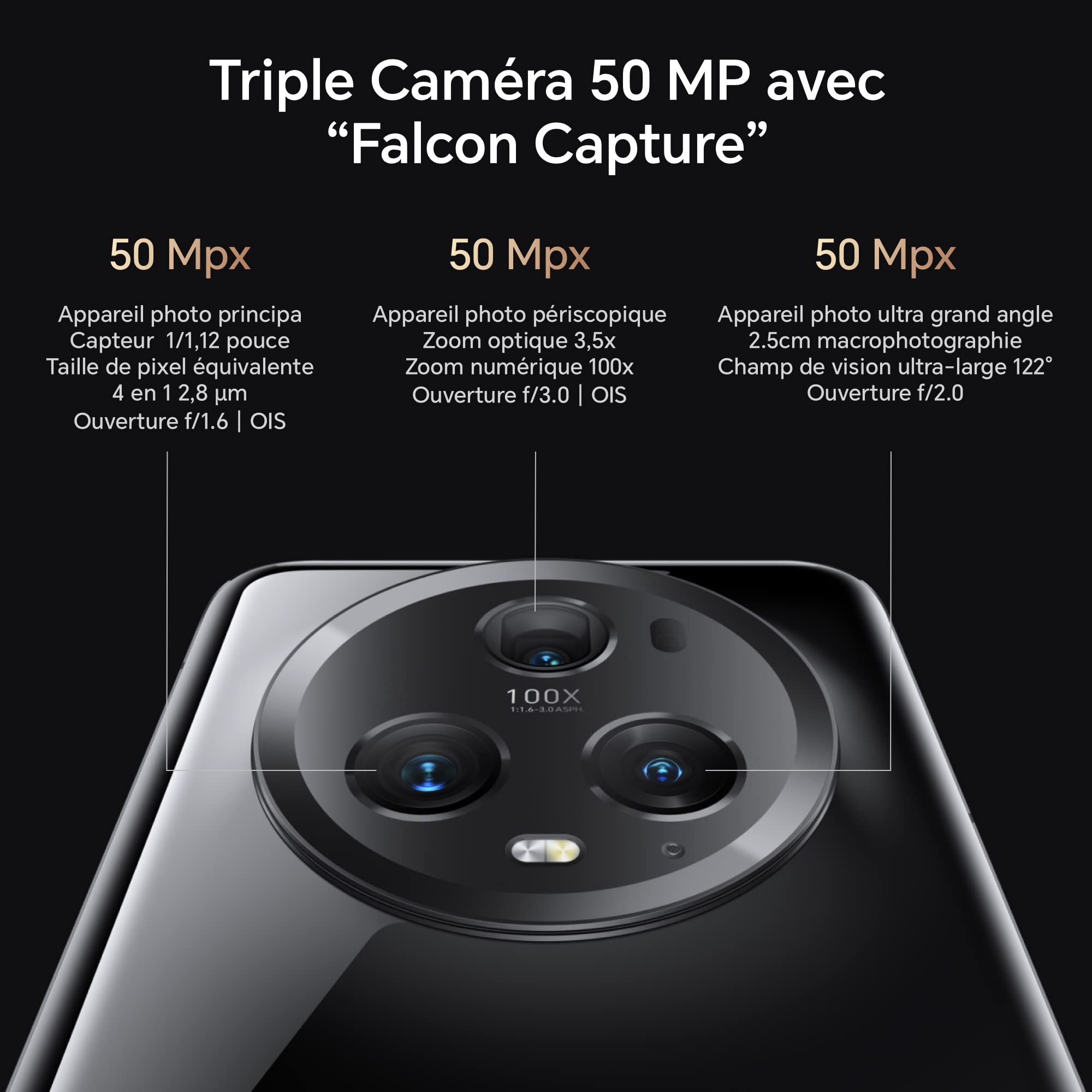 Refurbished Honor Magic 5 Pro 5G Smartphones 512GB+16GB 6.81inch 120Hz OLED 50MP+12MP triple rear camera 5450mAh Type-C fast charge fingerprint unlock dual-SIM Smartphones