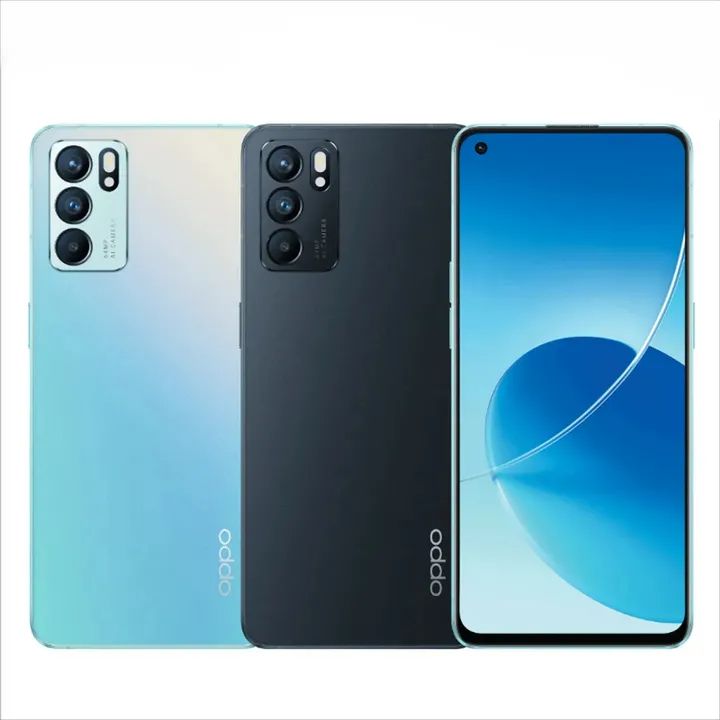 Refurbished OPPO Reno6 5G Smartphones 128GB+8GB 6.43'' 64MP 4300mAh without Fingerprint unlock phone Dual SIM 5G phone  Refurbished Phone SmartPhones Mobile Phones 128GB phone oppo phone smartphone