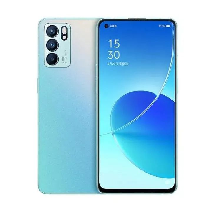 Refurbished OPPO Reno6 5G Smartphones 128GB+8GB 6.43'' 64MP 4300mAh without Fingerprint unlock phone Dual SIM 5G phone  Refurbished Phone SmartPhones Mobile Phones 128GB phone oppo phone smartphone