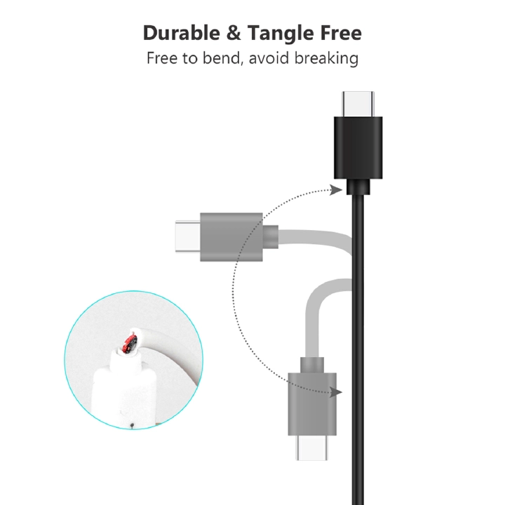 PAFEL USB Data Cables 1M Type-C 5A Fast Charging Data Cable Suitable for Android Mobile Phones Charging Cable for Samsung Huawei Mobile phone data cables