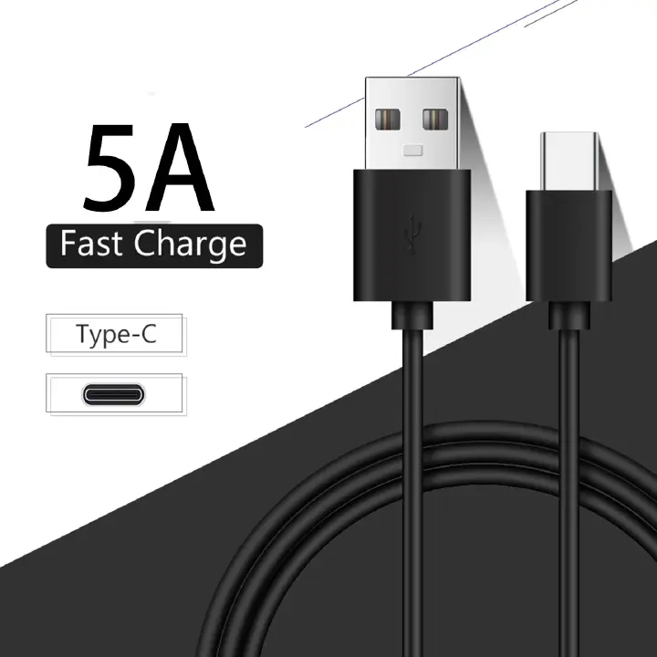PAFEL USB Data Cables 1M Type-C 5A Fast Charging Data Cable Suitable for Android Mobile Phones Charging Cable for Samsung Huawei Mobile phone data cables