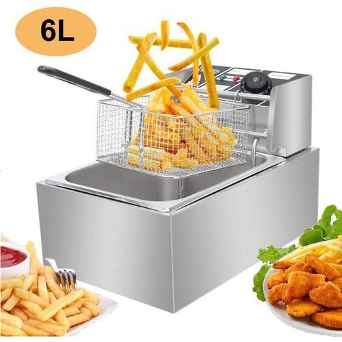 CLEARANCE OFFER Chips/Chicken Stainless Steel Electric Deep Fryer 6LT 2500W
