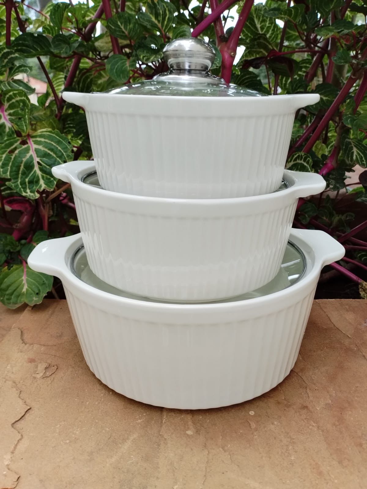 CLEARANCE OFFER High Quality 3-in-1 Ceramic Soup Pots