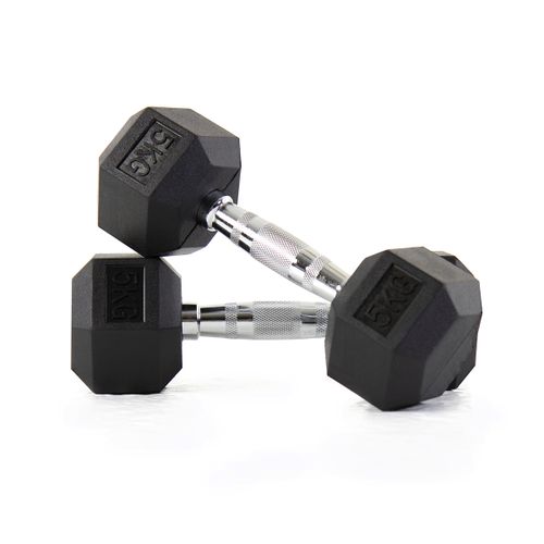 CLEARANCE OFFER 5kg Hexagonal Dumbell ( A PAIR)