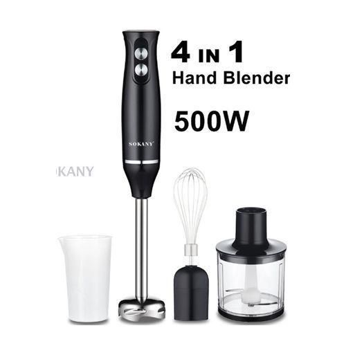 Sokany 4 In 1 Hand Blender With Jar,Whisk And Food Chopper