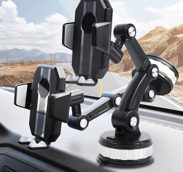 360 degrees Rotatable Car Phone Holder Fixed Shockproof Mobile Stand Big in GPS Support system