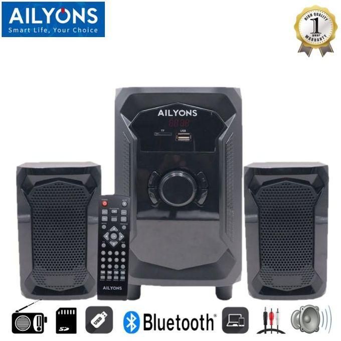 AILYONS 2.1 CH Multimedia Speaker System 18000watts PMPO,Bluetooth, FM Radio,USB,AC/DC - Black 1 year warranty