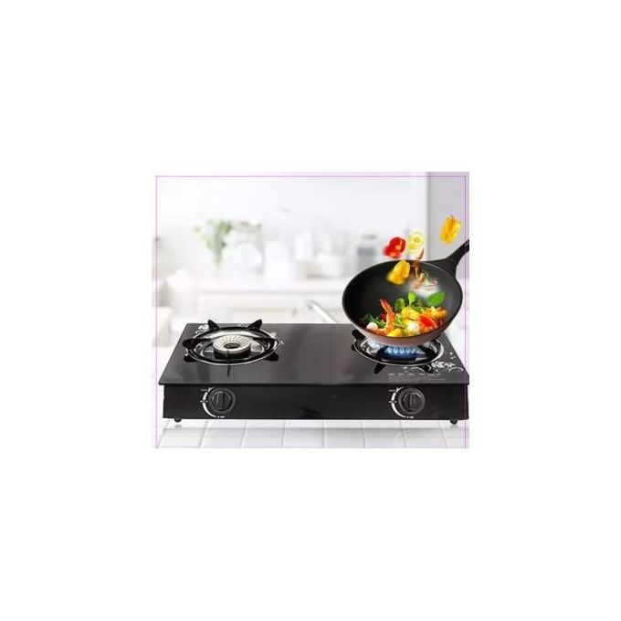 Classy 2 Burner Glass Table Top + 2M Pipe + Free 13kg Reg