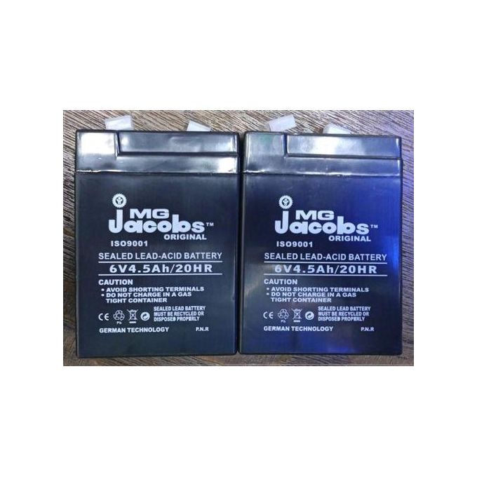 Jacobs 6V 4.5Ah 20H Sealed Lead-Acid Battery
