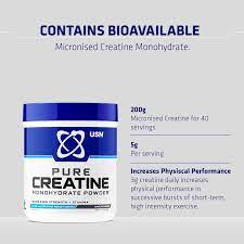 USN Pure Creatine Monohydrate 200g (40 Servings)