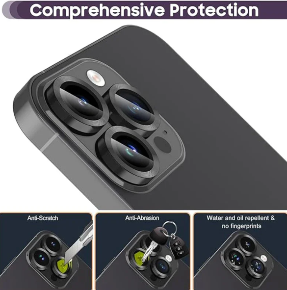 Aluminium Metal Ring Camera Lens Protector for Apple iPhone 15 Pro Max