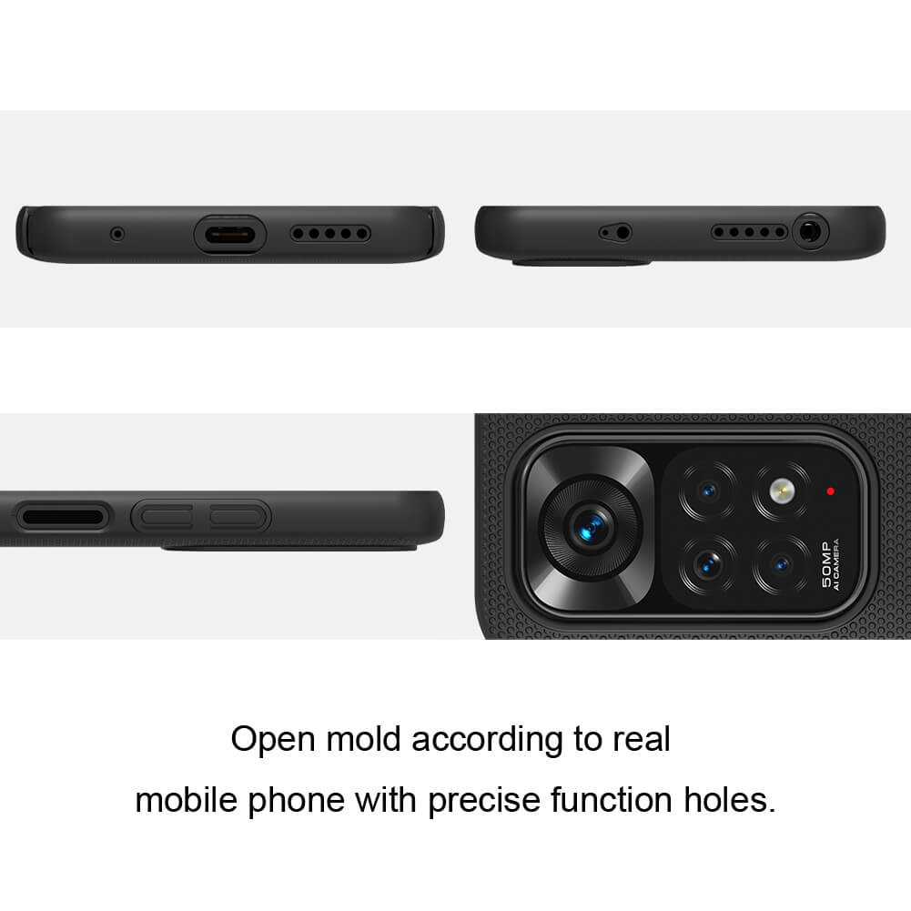 Nillkin Super Frosted Shield Matte Case Cover for Xiaomi Redmi Note 11