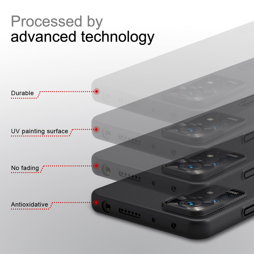 Nillkin Super Frosted Shield Matte Case Cover for Xiaomi Redmi Note 12 Pro