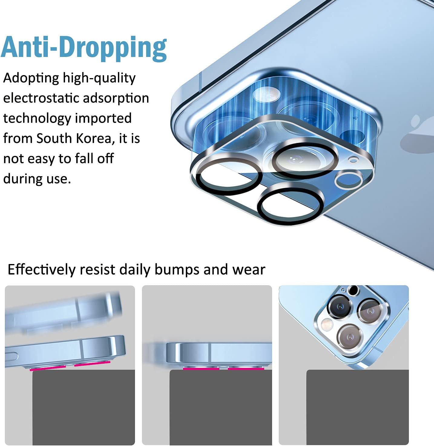 9H Tempered Anti-glare Glass Camera Lens Protector for Apple iPhone 15 Pro