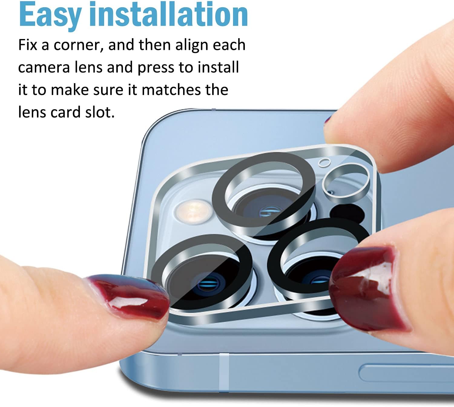 9H Tempered Anti-glare Glass Camera Lens Protector for Apple iPhone 15 Pro Max
