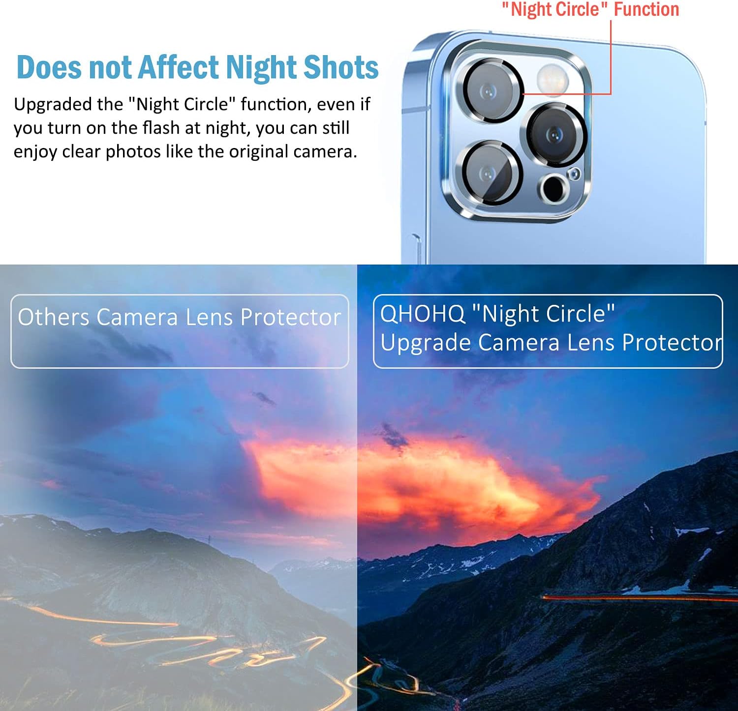 9H Tempered Anti-glare Glass Camera Lens Protector for Apple iPhone 15 Pro Max