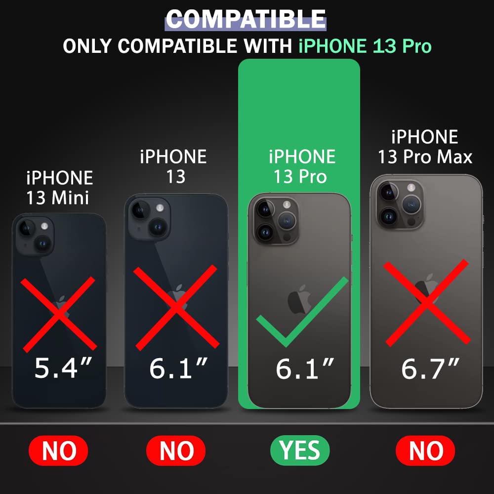 Hybrid Hard-Back Soft-Sides Shockproof Non-yellowing Crystal Clear Bumper Back Case Cover for Apple iPhone 13 Pro Max