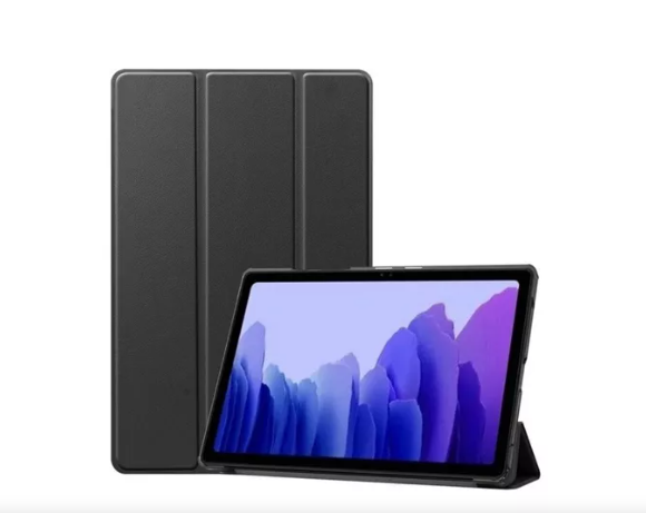 Tri-Fold Smart Magnetic Flip Tablet Leather Case, Shockproof Hard Shell Stand Case Cover with Auto Wake/Sleep for Samsung Tab A8 2021 (X200, x205)