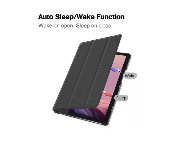 Tri-Fold Smart Magnetic Flip Tablet Leather Case, Shockproof Hard Shell Stand Case Cover with Auto Wake/Sleep for Samsung Tab A8 2021 (X200, x205)