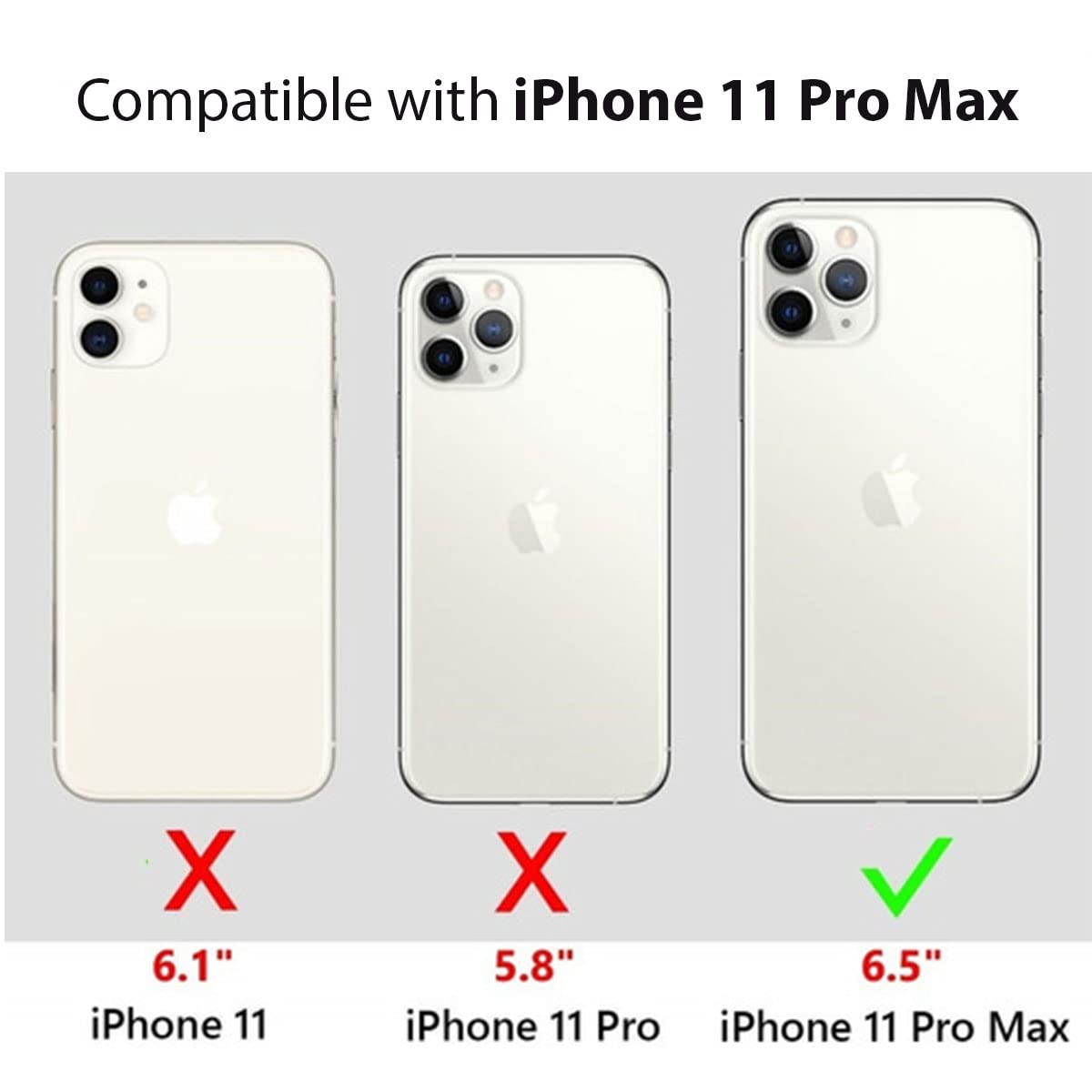 Clear Magnetic with Built-in-magnets Shockproof Protective Slim Soft TPU MagSafe Compatible Transparent Case Cover for Apple iPhone 11 Pro Max