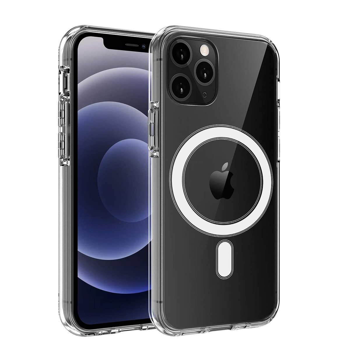 Clear Magnetic with Built-in-magnets Shockproof Protective Slim Soft TPU MagSafe Compatible Transparent Case Cover for Apple iPhone 11 Pro Max