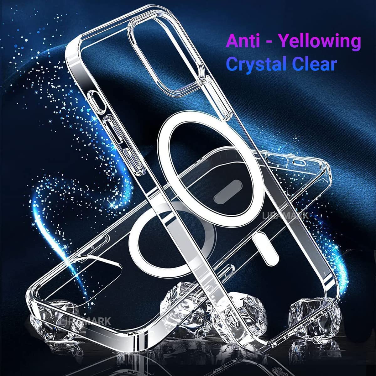 Clear Magnetic with Built-in-magnets Shockproof Protective Slim Soft TPU MagSafe Compatible Transparent Case Cover for Apple iPhone 11 Pro Max