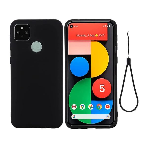 Slim smooth Luxury Shockproof Liquid Soft Silicone TPU Cover Case For Google Pixel 5