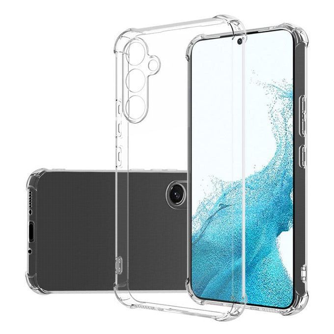 Clear Transparent Anti-yellowing TPU Shock absorbing/Drop Protection with Microdot Technology Cover Case for Samsung Galaxy A54