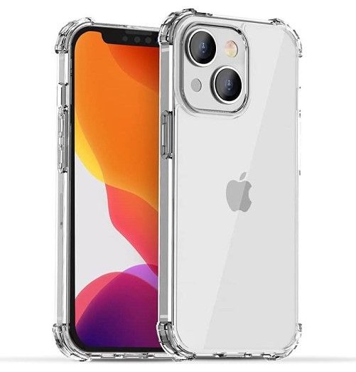 Clear Transparent Anti-yellowing TPU Shock absorbing/Drop Protection with Microdot Technology Cover Case for Apple iPhone 14 Plus