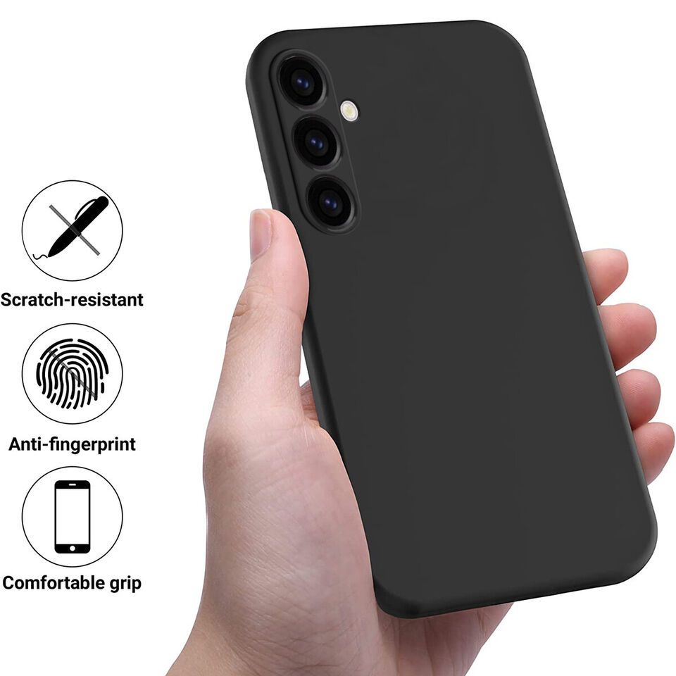 Slim smooth Luxury Shockproof Liquid Soft Silicone TPU Cover Case For Samsung Galaxy A15