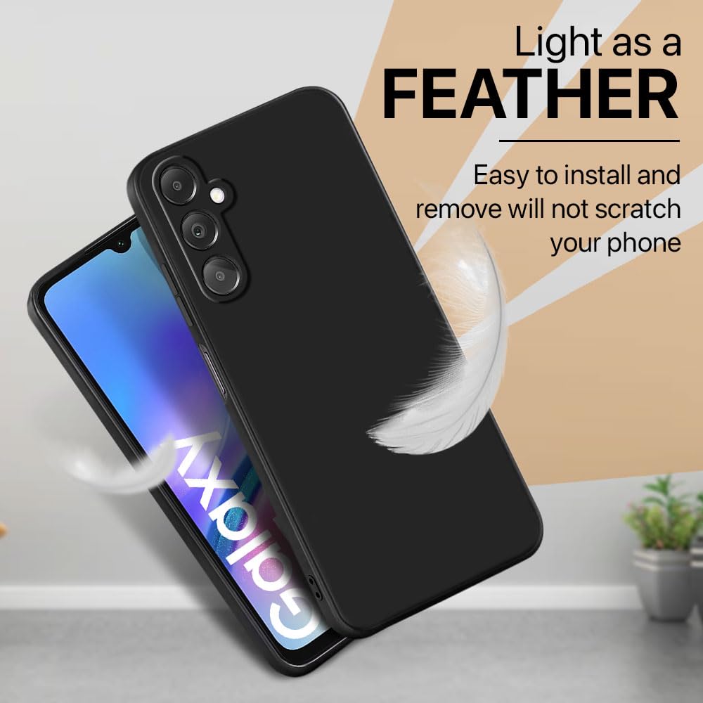 Slim smooth Luxury Shockproof Liquid Soft Silicone TPU Cover Case For Samsung Galaxy A15