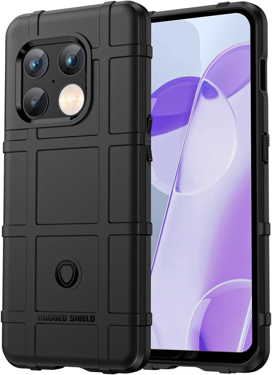Rugged Shield Full Cover Drop-Tested Shockproof Slim Case with Military Grade Tactical Armor TPU Soft Case for OnePlus 10 Pro